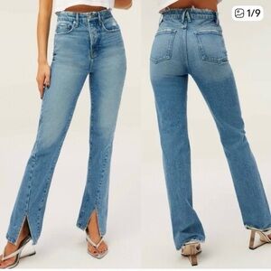Good American Light Blue Women Jeans